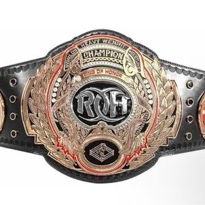 New Replica ROH Belt, Ring of Honor Champion Belt Adult Size Metal Plates & Bag